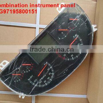 SINOTRUK HOWO truck parts: Combination instrument pane. WG97195800151