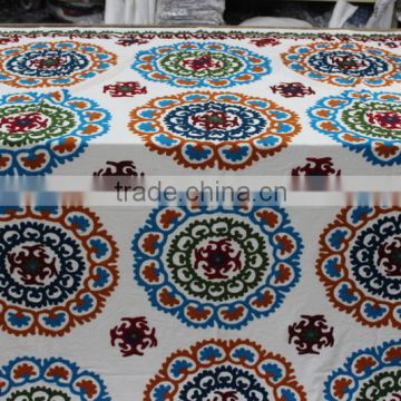 Cotton Embroidered Bed Cover Custom Design, Drop Shipping