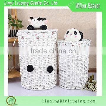 Round Wicker Laundry Basket laundry basket corner basket