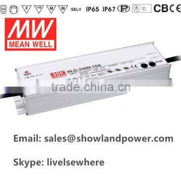 Meanwell HLG-240H led driverfor flood light,street light and bay light