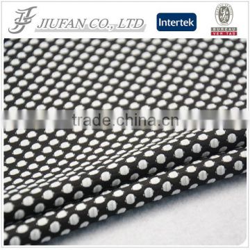 Jiufan textile polyester jacquard fabric with spandex knitting yarn making