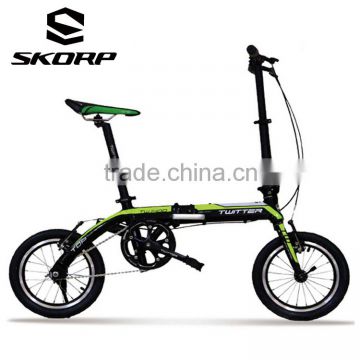 14 Inch Single Speed Mini Folding Bike Aluminum Foldable Bicycle