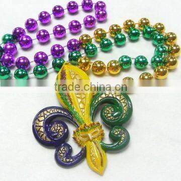 Mardi Gras Beads Hot Sale Mardi Gras Necklace Plastic MOT Beads