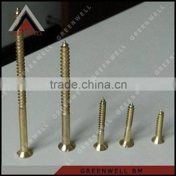 China double thread copper plated wood screw torx