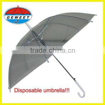 wholesale cheapest 2014 disposable transparent umbrella for sale