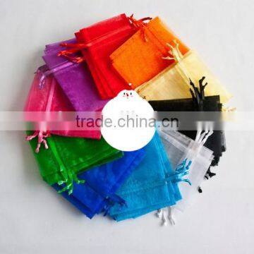 Wholesale High Quality Customized Logo Drawstring Colorful Organza Gift Bag                        
                                                Quality Choice