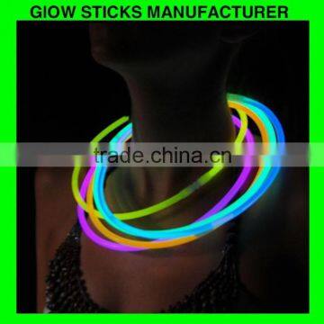 22 inch halloween glow necklace, 5*580mm christmas glow stick necklaces