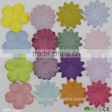 Various flower petal made of biodegradable paper