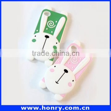 High Quality Silicone Cover Case For iPhone 6,For iPhone 6 Kawaii Rabbit Case