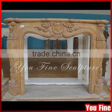 Decorative Marble Antique Indoor Carved Fireplace