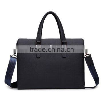 New fashion custom simple laptop genuine leather men briefcase at low price