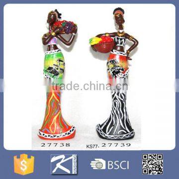 Resin Home decoration black women statues