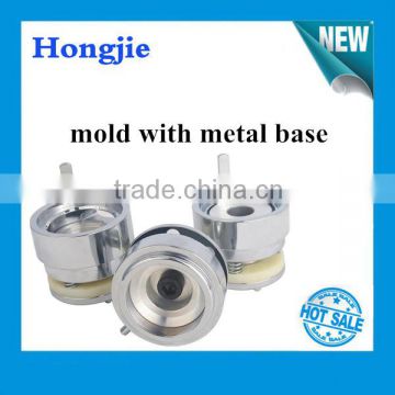 *50mm mould with metal base for button making different size