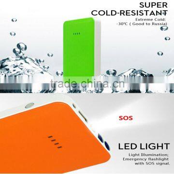 15mm Ultra-Thin 7500mAh Jump Starter power bank For 12V Petrol Car mobile phone power bank