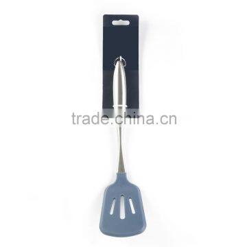 FDA LFGB High End hollow handle kitchenware series silicone slotted turner