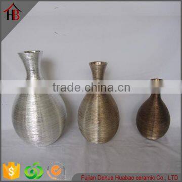 ceramic plating flower vase shapes decor