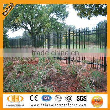 Professional wrought iron fence used forged iron fence design for sale