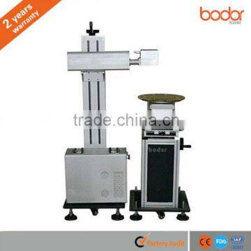 Made in china Auto-turntable laser marking machine mobile 2 years warranty