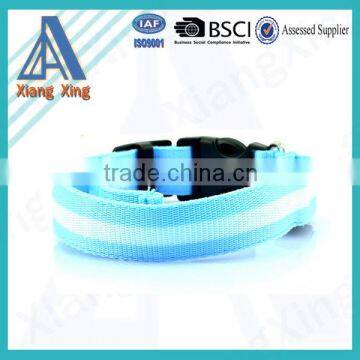 Waterproof USB rechargeable led light up flashing led dog safety collar
