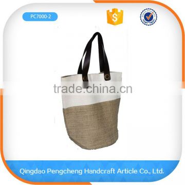 2016 Summer natural straw cheap customised jute bag with handle                        
                                                                                Supplier's Choice