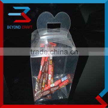 foldable clear pvc plastic packaging box box candy box