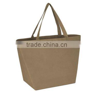 Non-Woven Budget Shopper Tote Bag-Tan