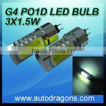 No polar high power G4 led bulb 3x1.5w china plant