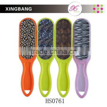 modest double-sided foot file with plastic handle, high quality callus remover for foot care