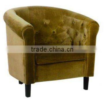 One Seat Fabric Sofa Furniture With Antique Style AL-SF3048