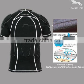 Back Side of Compression Rugby Protection Top