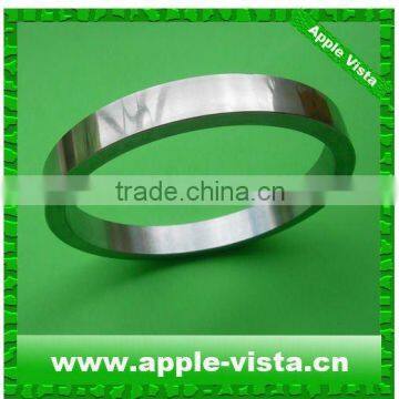 Mirror polishing steel rims for wire drawing; tungsten carbide coated rings, wear resistant