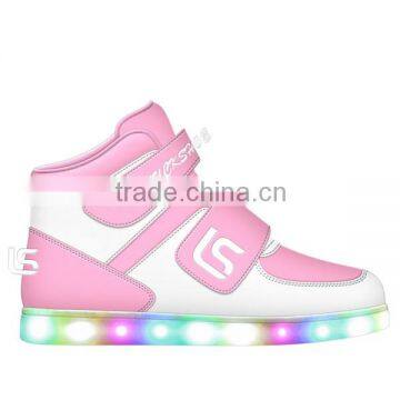 Factory Wholesale OEM USB Charge Children Kids Led Shoes Fashion Colorful Led Light Kids Shoes With High Quality