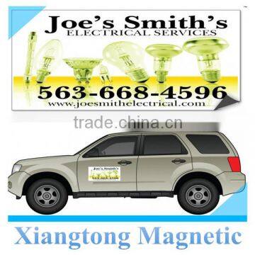 advertising Joe's Smith's magnetic car door sticker/pvc water proof painting car sticker with magnets