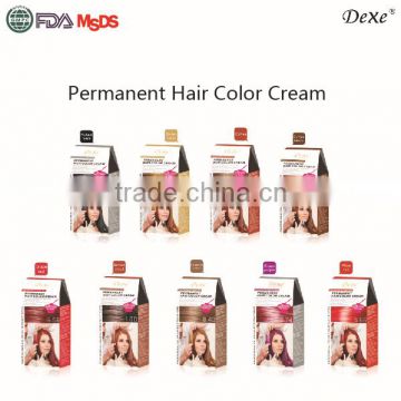 flax hair color cream with Dexe high quality for hair color dye