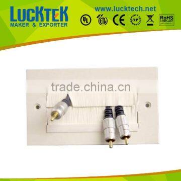 Dust protect Wall plate with brush