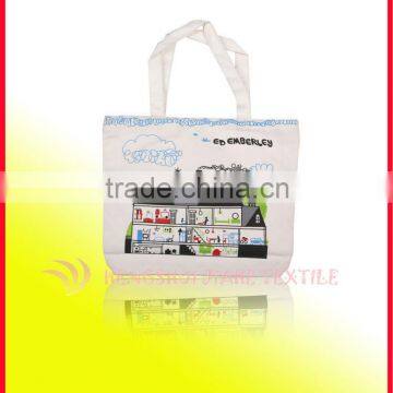 house printed canvas shopping bag