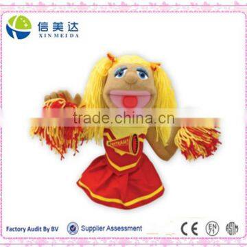 Plush 15'' Popular Cheerleader Puppet Soft Puppet