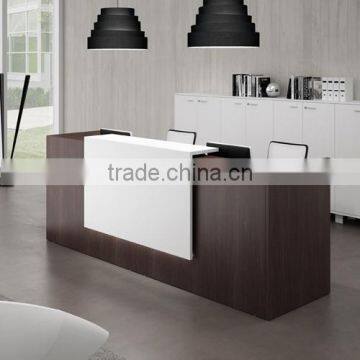 2015 TW latest design artificial marble reception desk counter furniture hotel reception desk