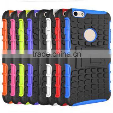 Anti Shock Proof Phone Case New Arrival Hybrid Heavy Duty Phone Case For Iphone 6 With Kickstand 8 Colors