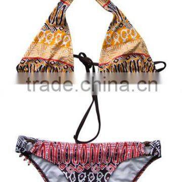 Good quality printed fabric fashion brazilian bikini