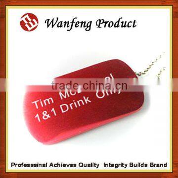 2015factory promotional High Quality global use Wholesale Custom Metal Blank Dog Tag