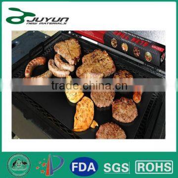 BBQ hot plate liner,50x40cm PTFE BBQ grill mat hot grill liner Ideal for use on publich BBQs