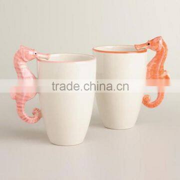 OEM factory directly ceramic seahorse mugs