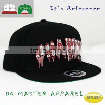 custom acrylic logo fitted hat for different pattern
