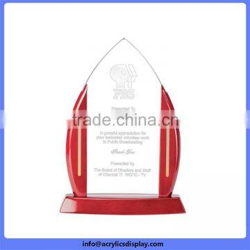 Unique style hot selling acrylic trophy customized