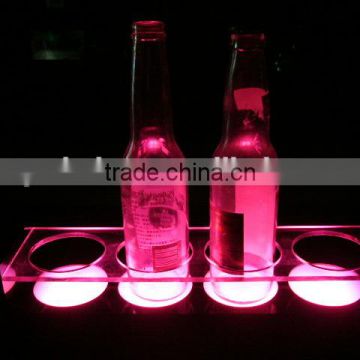 POP lighted single wine bottle glorifier display