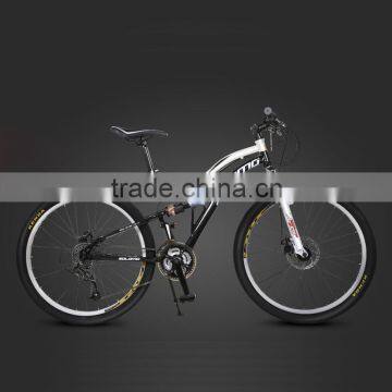Mountain Bike 26 Inch 27-Speed Mountain Student Car Dual Shock Folding Bike High Carbon Exercise Bike photo-4