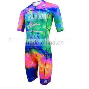 OEM Custom digital sublimation Compression Triathlon Suit