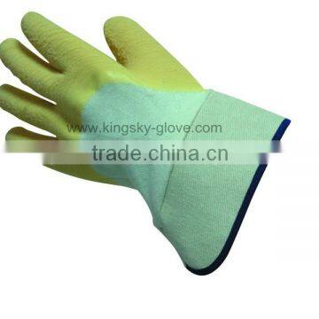 latex coated jeysey cotton liner working glove