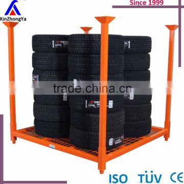 China factory customized steel material post pallet for truck tyre storage